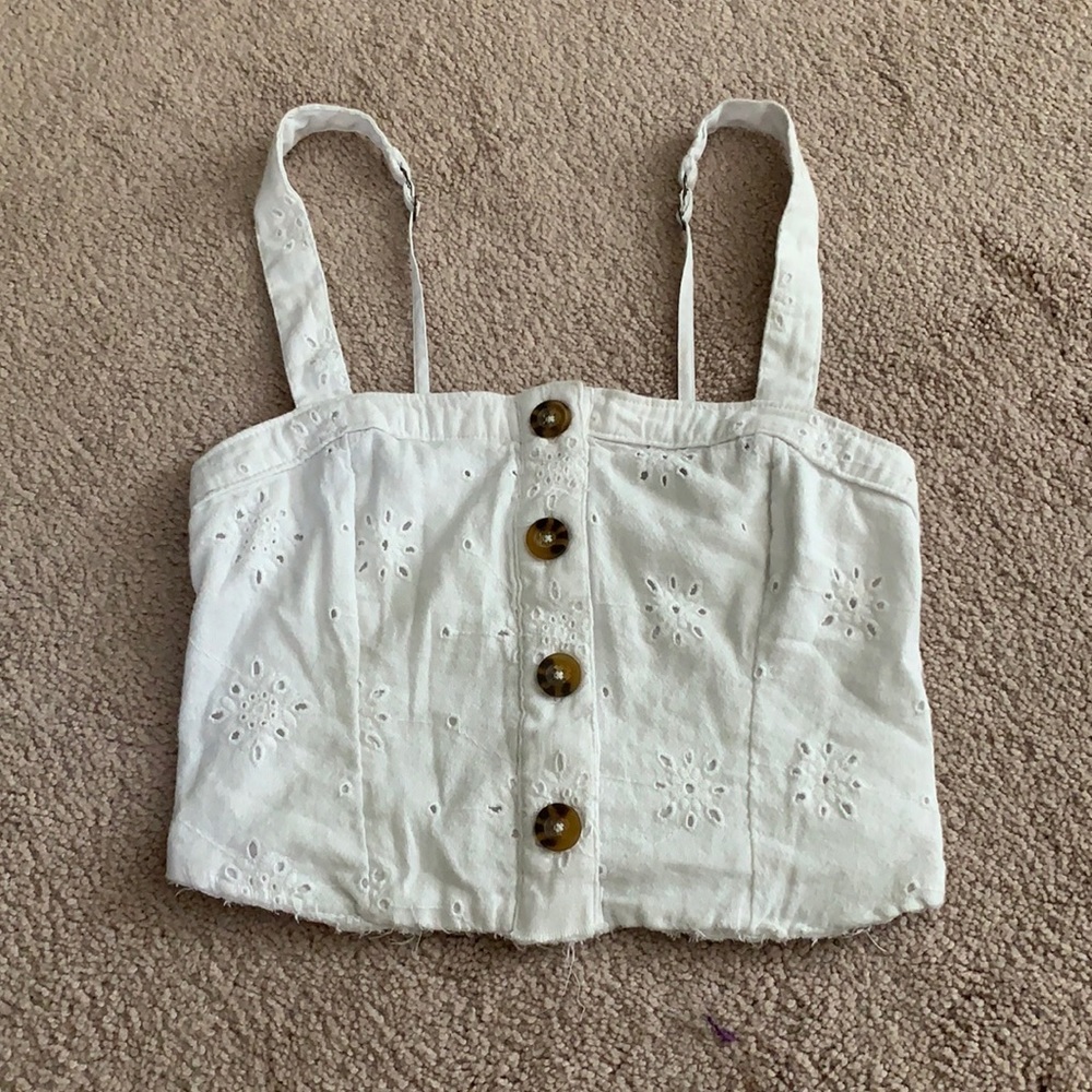Cropped hollister tank top